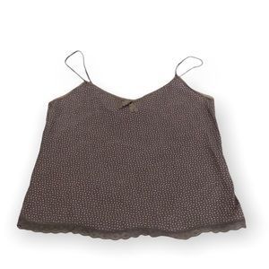 Victoria’s Secret Angel Lavender Lace Polka Dot Tank Size M